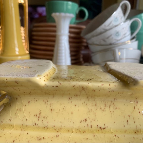 MCM Vintage Yellow Planter, Cottage Mod Tablescape Succulent - Picture 7 of 13